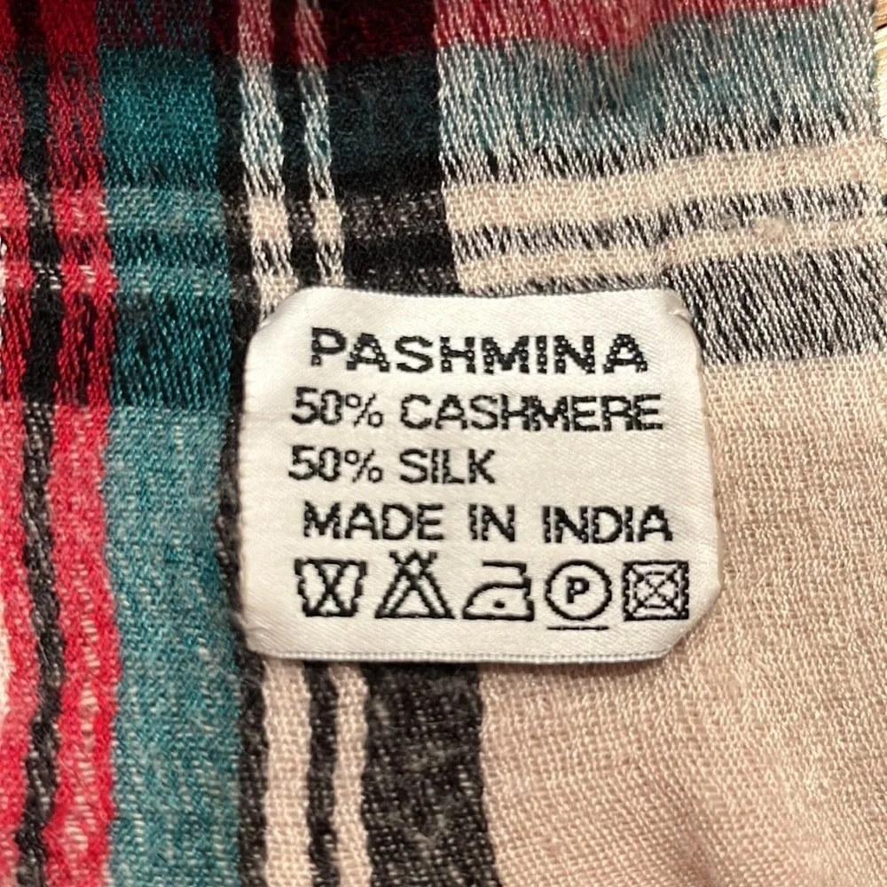 Pashmina silk and cashmere 72” long scarf